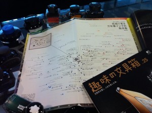 万年筆インクの色分布