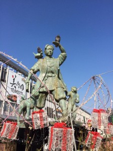 晴天の岡山にて