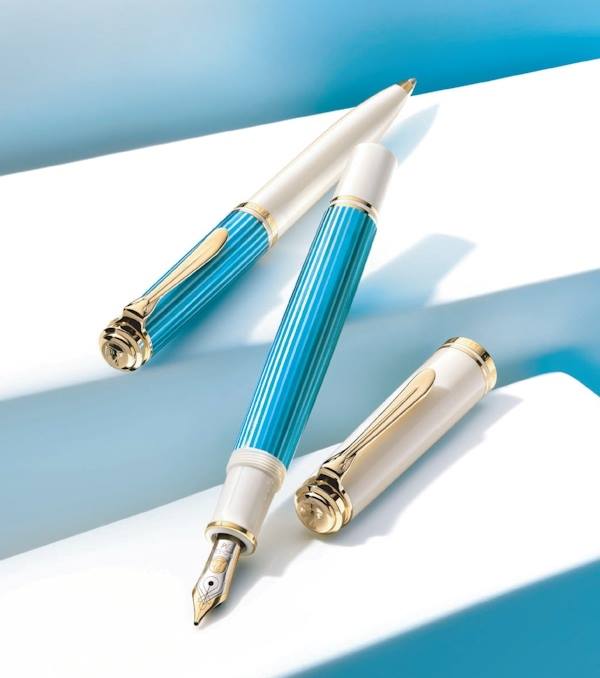 Pelikan スーベレーン M600 ターコイズホワイト EF - 筆記具