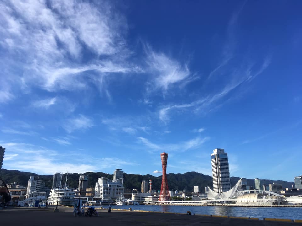神戸港 風景画