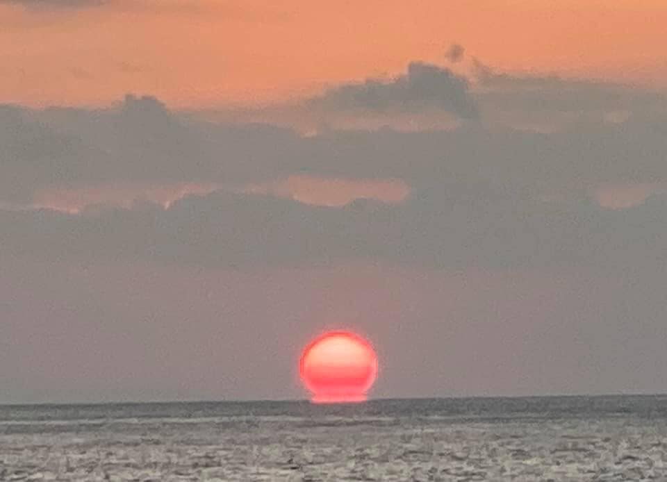 明石海峡の夕陽