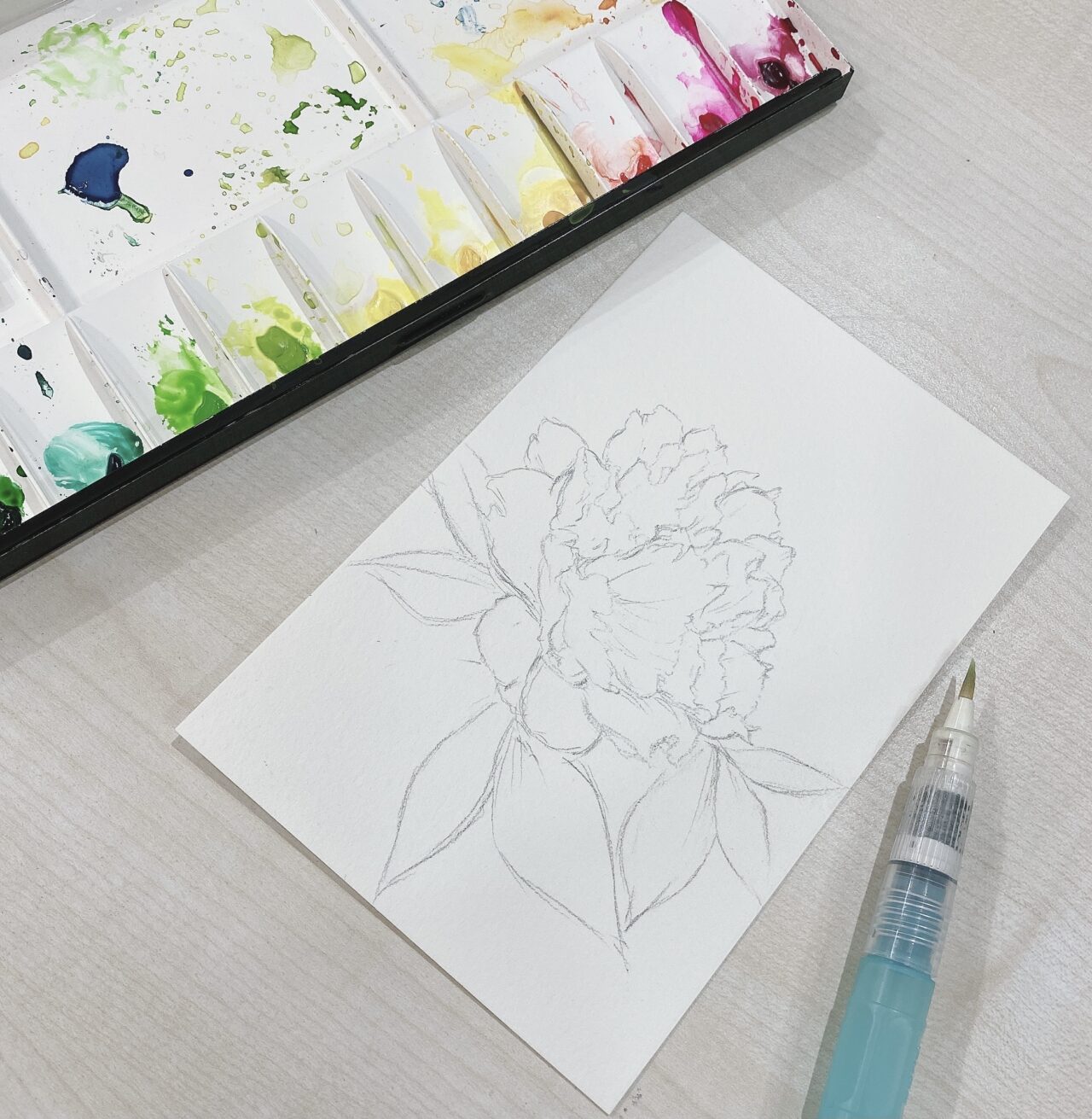 透明水彩絵具で花を描いてみよう 文具店員による脱 色音痴への道その２ ナガサワ文具センター